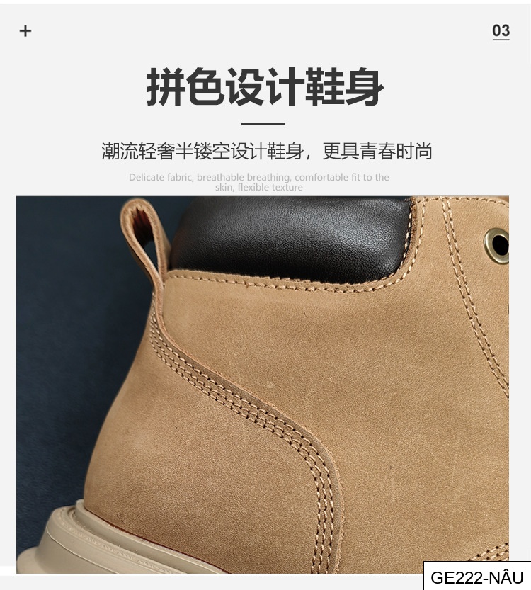 GE222 - Bốt Martin da thật cho Nam, Giày mẫu mới mùa thu, Bốt Da thường ngày Da bò lớp đầu, bốt ngoài trời dễ phối phong cách Anh, nam_thumbnail_9