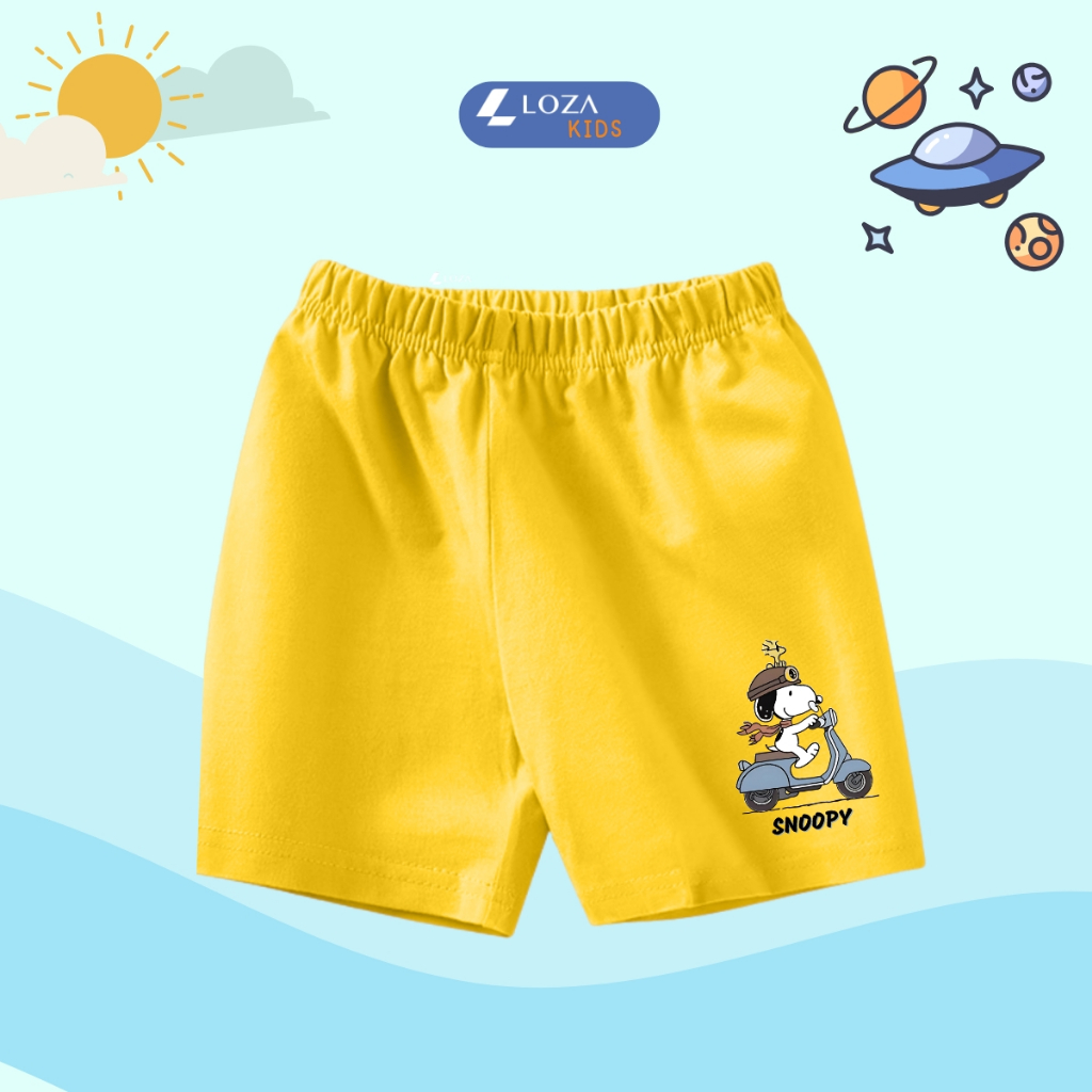 Quần đùi bé trai Snoopy, khủng long, ô tô hè 2025 - Quần đùi bé nam 15-40kg - Loza Kids QU002_thumbnail_9