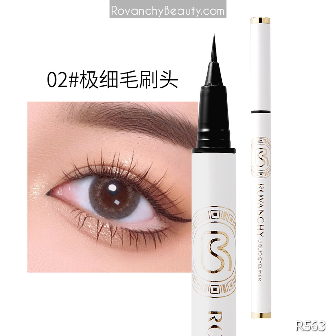 Bút Kẻ Mắt Nước ROVANCHY R563 - Chống Lem, Lâu Trôi, Mực Nét Tự Nhiên_thumbnail_12