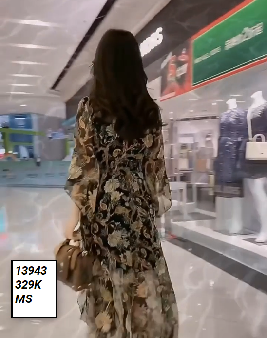 13943-Đầm voan xòe  tay lở  thắt nơ chéo in hoa (  voan , lót)FREESHIP_thumbnail_7