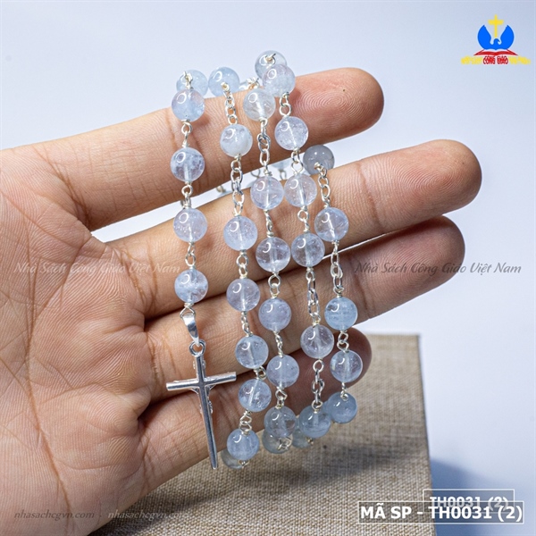 Chuỗi mân côi 50 đá Aquamarine tự nhiên NS471_thumbnail_1