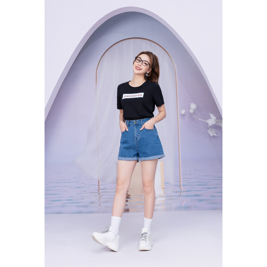 Quần short Jean nữ - Quần đùi nữ Loza QJ602093XD_thumbnail_2