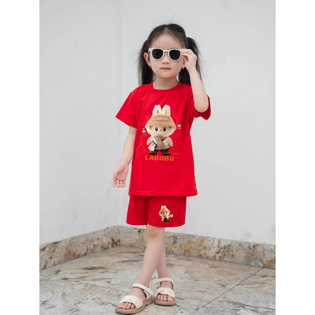Đồ bộ bé gái in hình Labubu - Loza Kids SB110