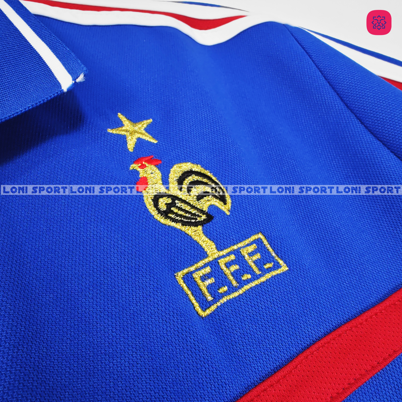 Áo Retro Pháp sân nhà xanh 2000_thumbnail_3