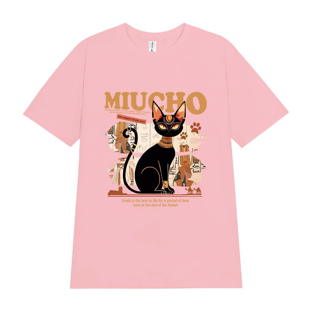 Áo thun nữ form vừa regular dáng ngắn ARD2283 Miucho Chic tay ngắn vải cotton thoáng mát cổ tròn in mix_thumbnail_11