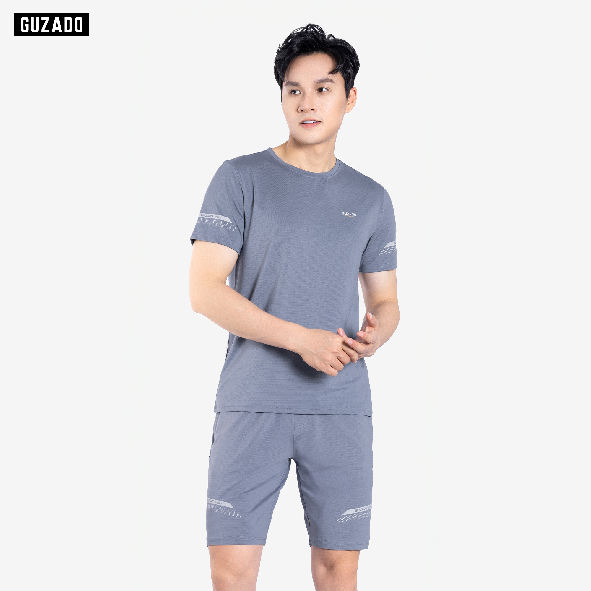 Bộ Thể Thao Nam GUZADO Mẫu Cộc Tay Mặc Thể Thao GBH01_thumbnail_9