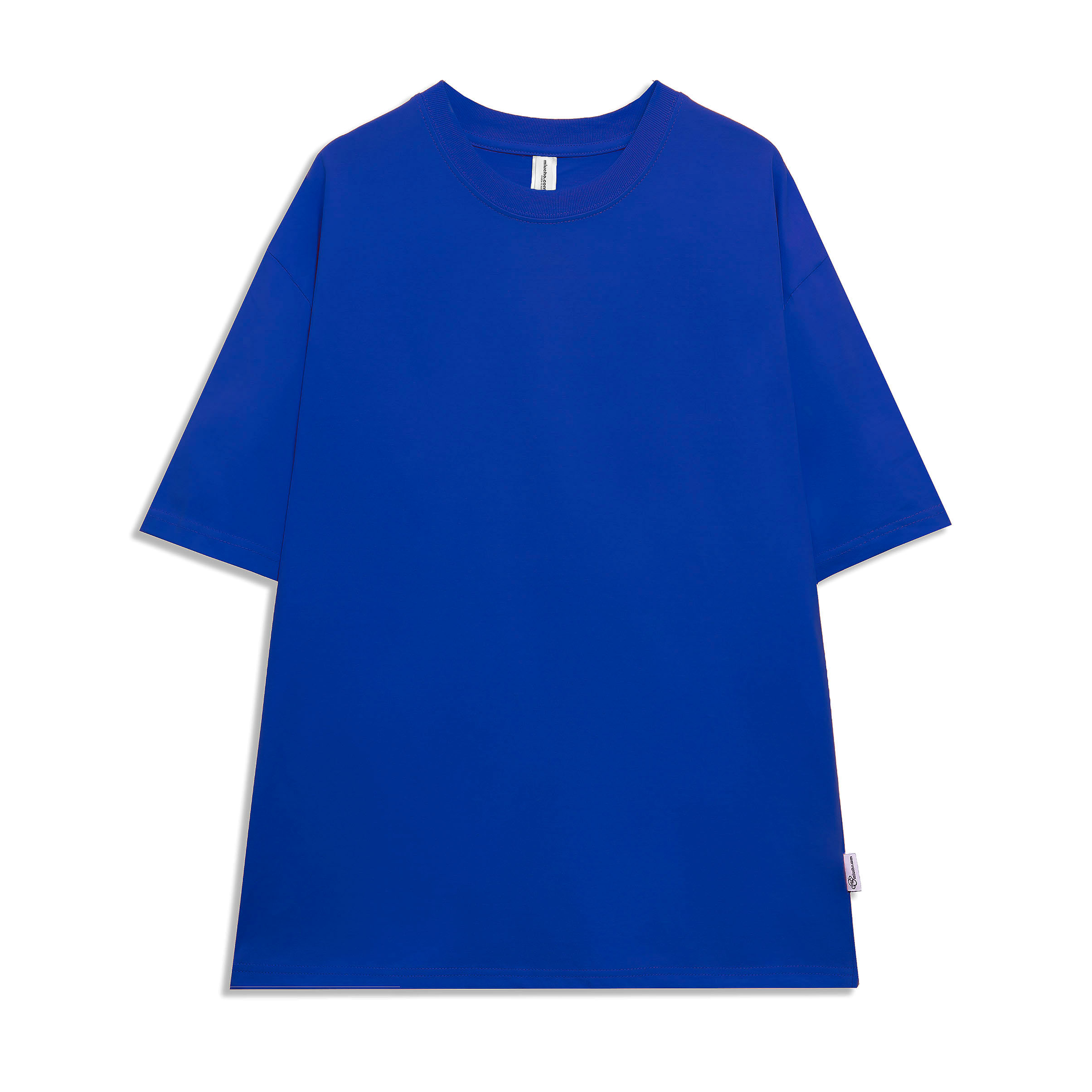 Áo thun trơn form rộng ATT01 Miucho vải cotton cổ tròn in basic Top Trắng_thumbnail_20