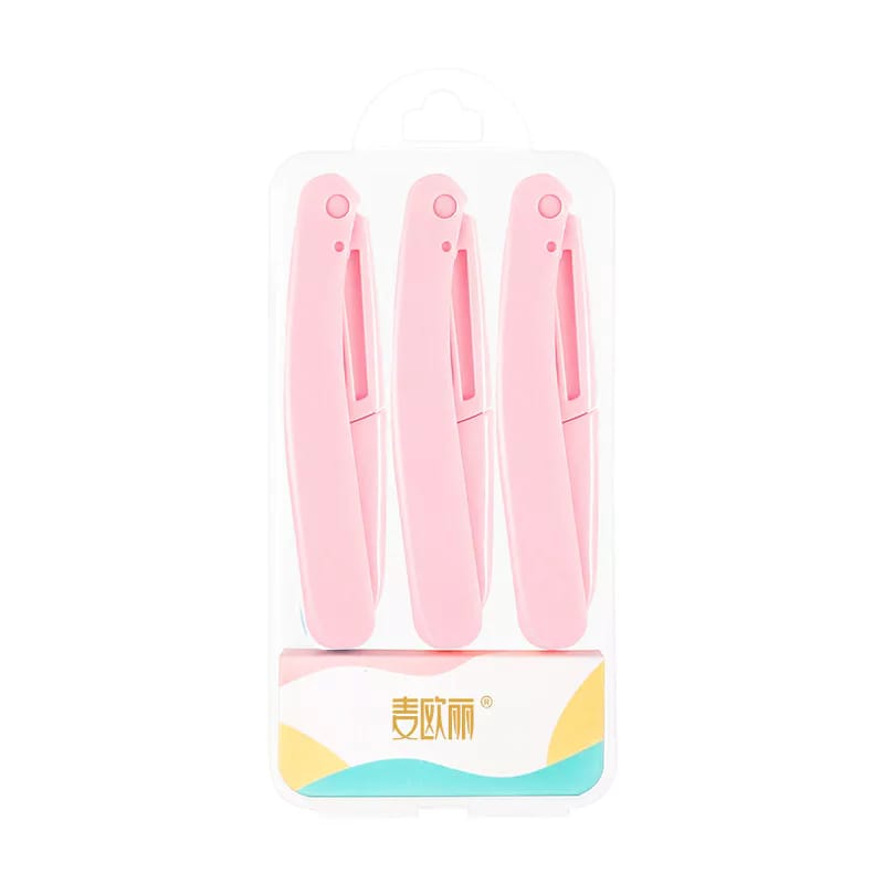 3pcs Foldable Eyebrow Shaver Set