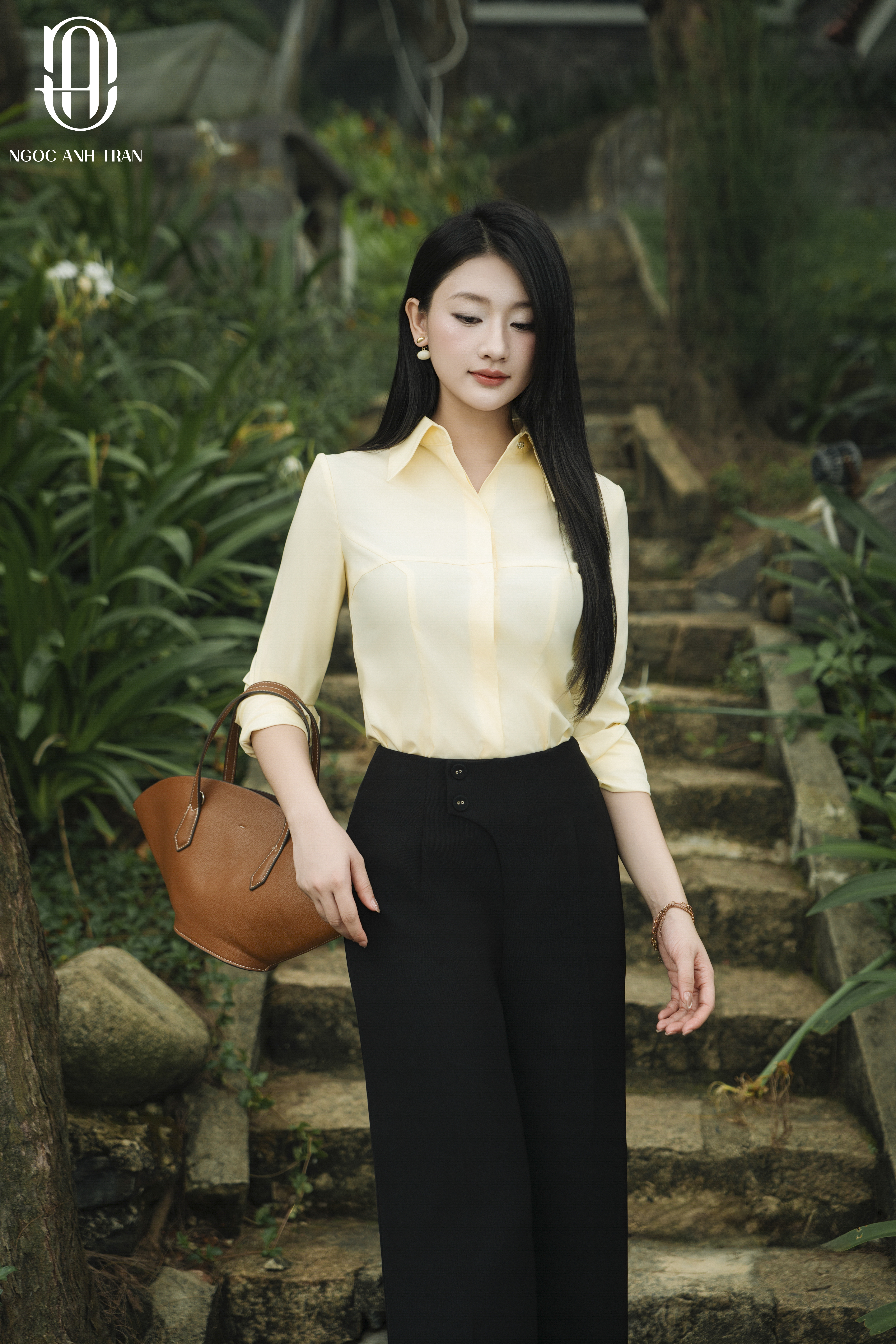 Q048 - Quần suông đen ống nhỏ khoá sau_thumbnail_2