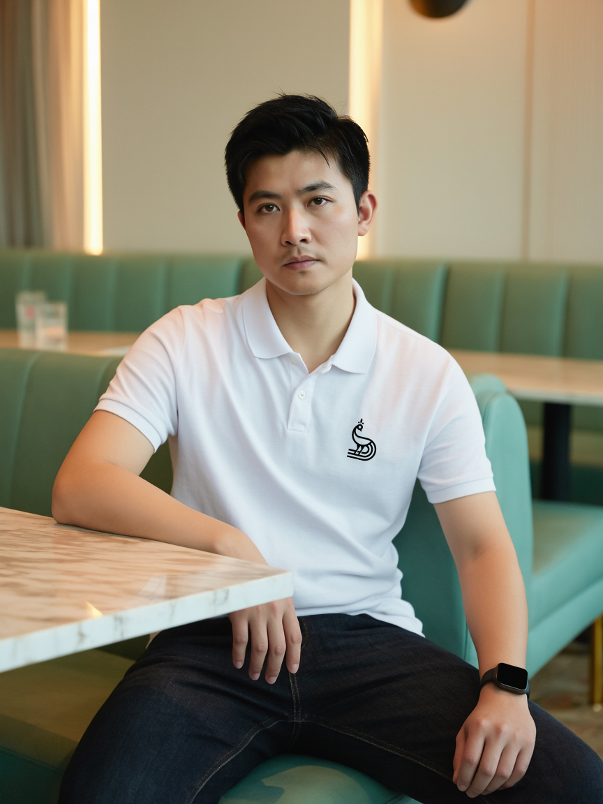 Áo polo nam local brand PLCSD2430 Miucho Iconic chất vải cá sấu thoáng mát đứng form in artwork_thumbnail_2