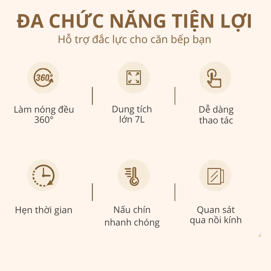 Nồi chiên không dầu lòng thuỷ tinh Mishio MK373 không lo bong tróc chống dính_thumbnail_9