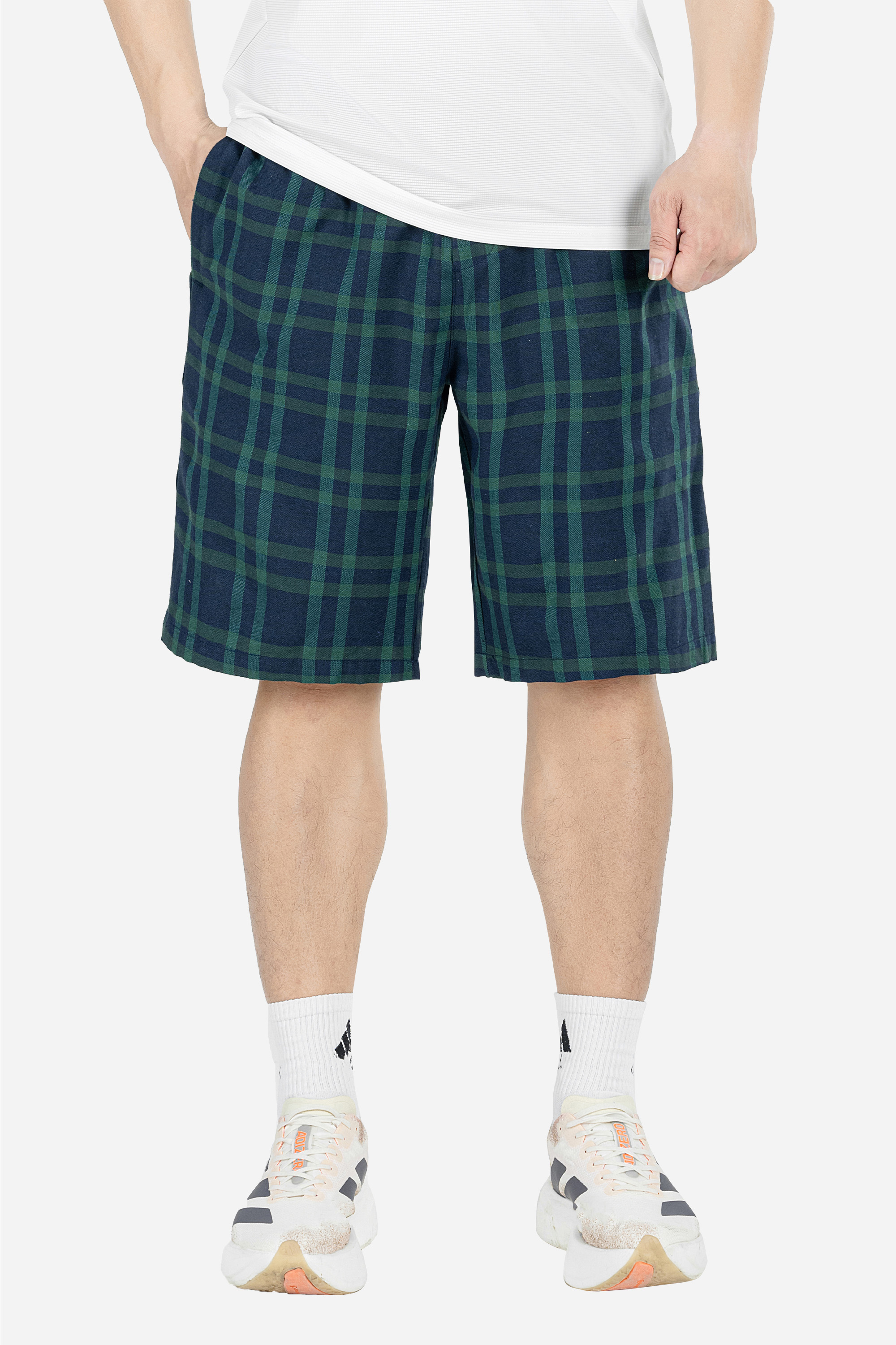 Quần Soọc Kẻ Caro Nam Trung Niên ANCHI Chất Liệu Cotton Dáng Suông Dài Qua Gối_thumbnail_29