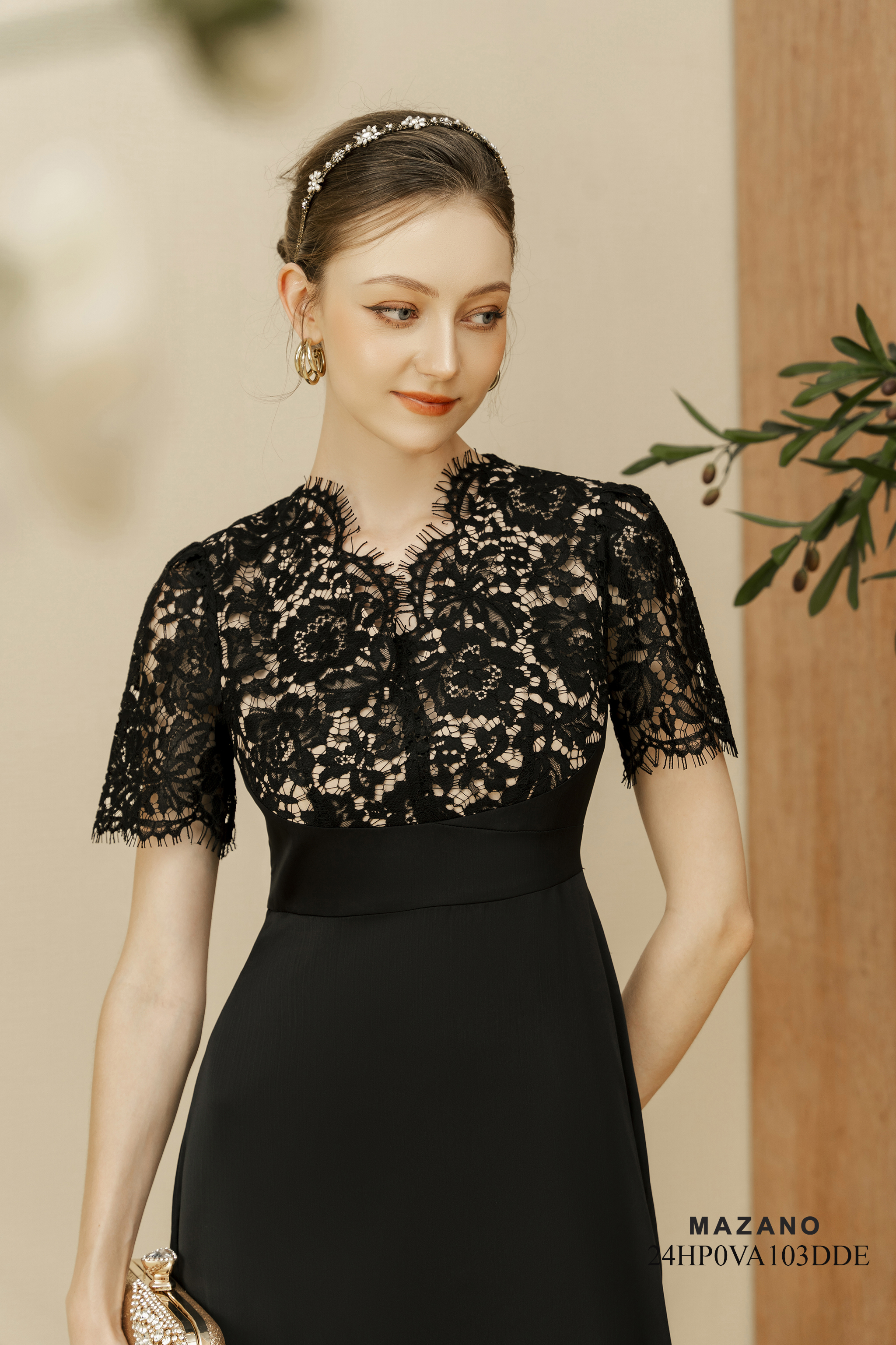 Đầm tiệc phối ren sang trọng_thumbnail_2