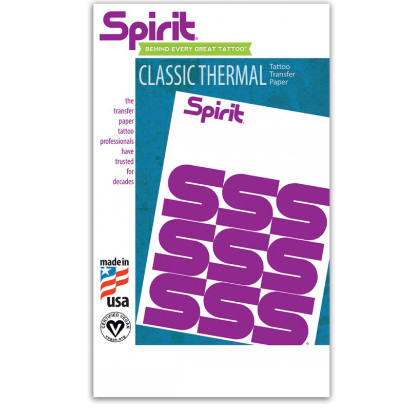 Giấy than SPIRIT CLASSIC THERMAL A4 khổ dài - Giấy than 4 lớp - Giấy scan hình xăm SPIRIT chính hãng
