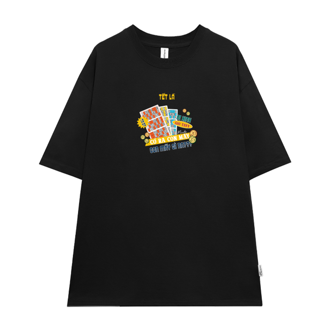 Áo thun TẾT LÀ form rộng cổ tròn chất vải cotton 4c thoáng mát Miucho BST in mix_thumbnail_13