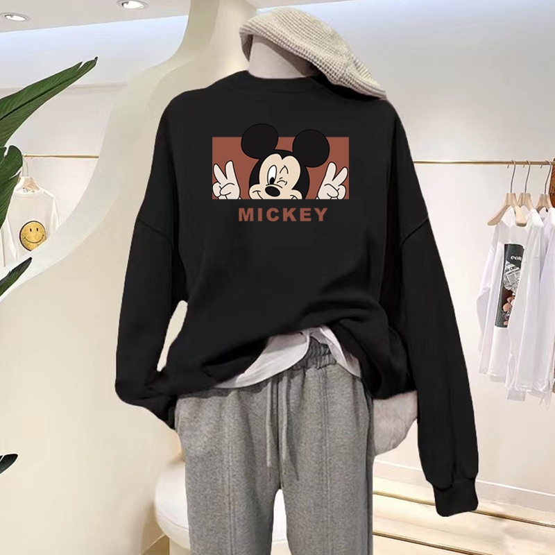 [Form Rộng] Áo sweater nữ màu đen in hình nhiều mẫu - Loza G0115_thumbnail_8