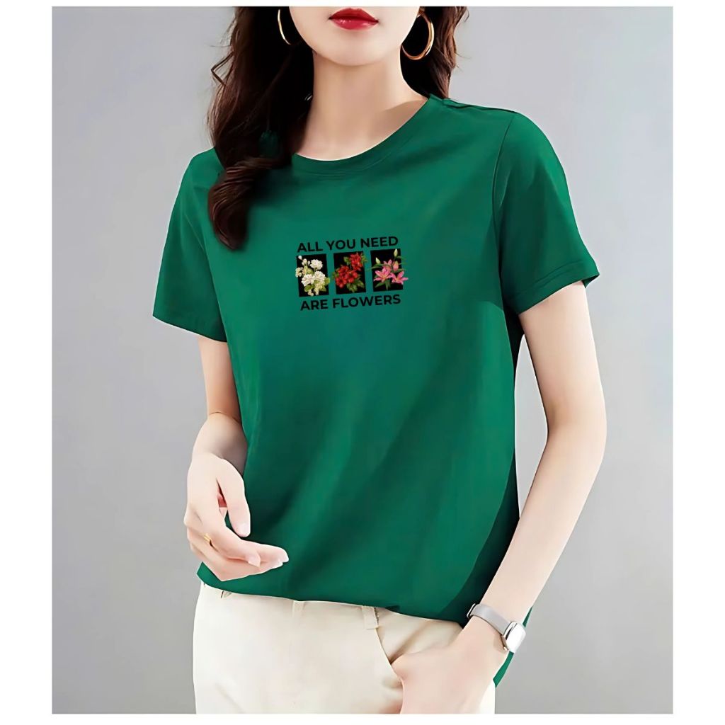 [Form Vừa] Áo phông hè nữ chất liệu 95% cotton mát mẻ - Áo thun nữ LOZA VT8130_thumbnail_4