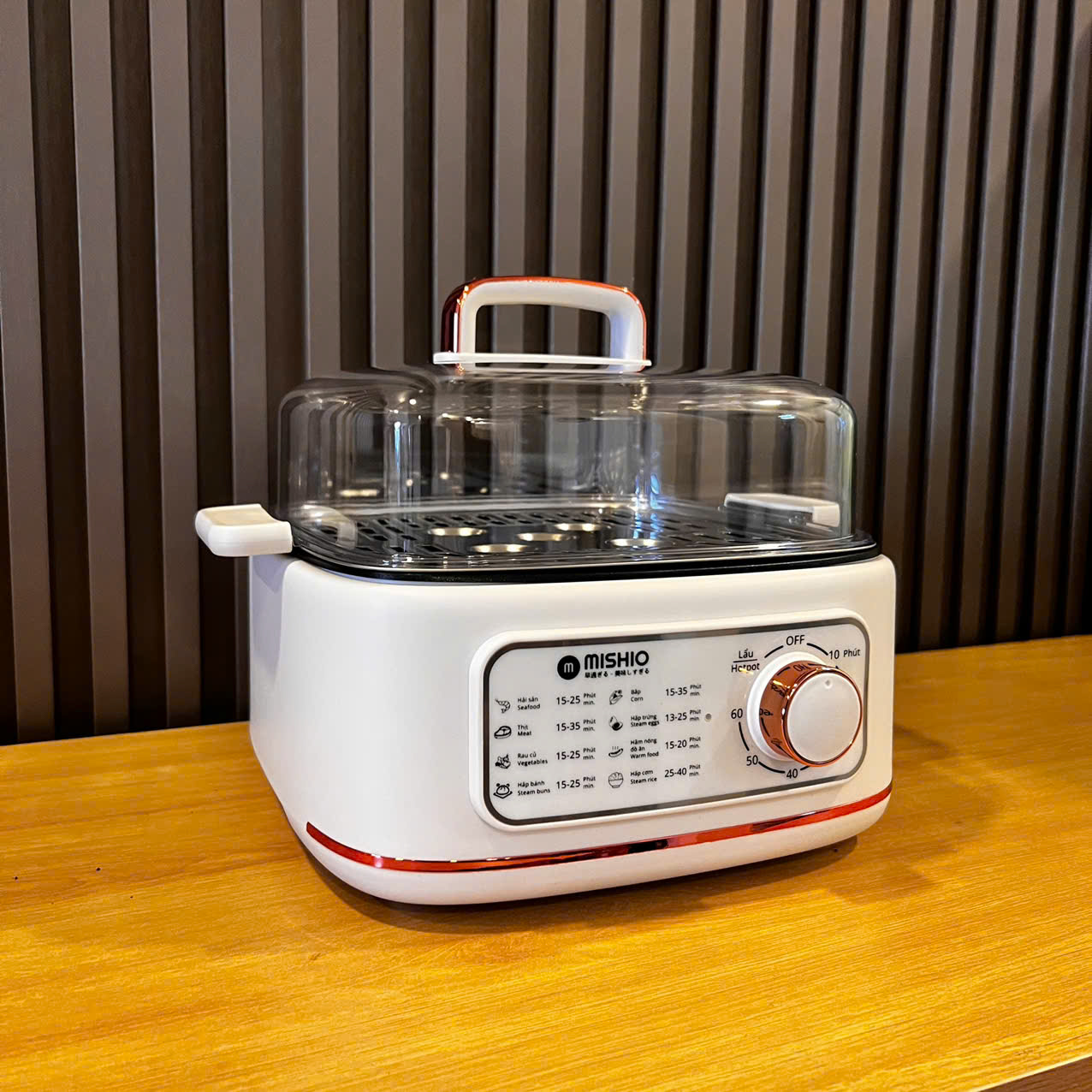 Nồi lẩu hấp thủy nhiệt Mishio MK382 tặng bình đun cao cấp_thumbnail_2