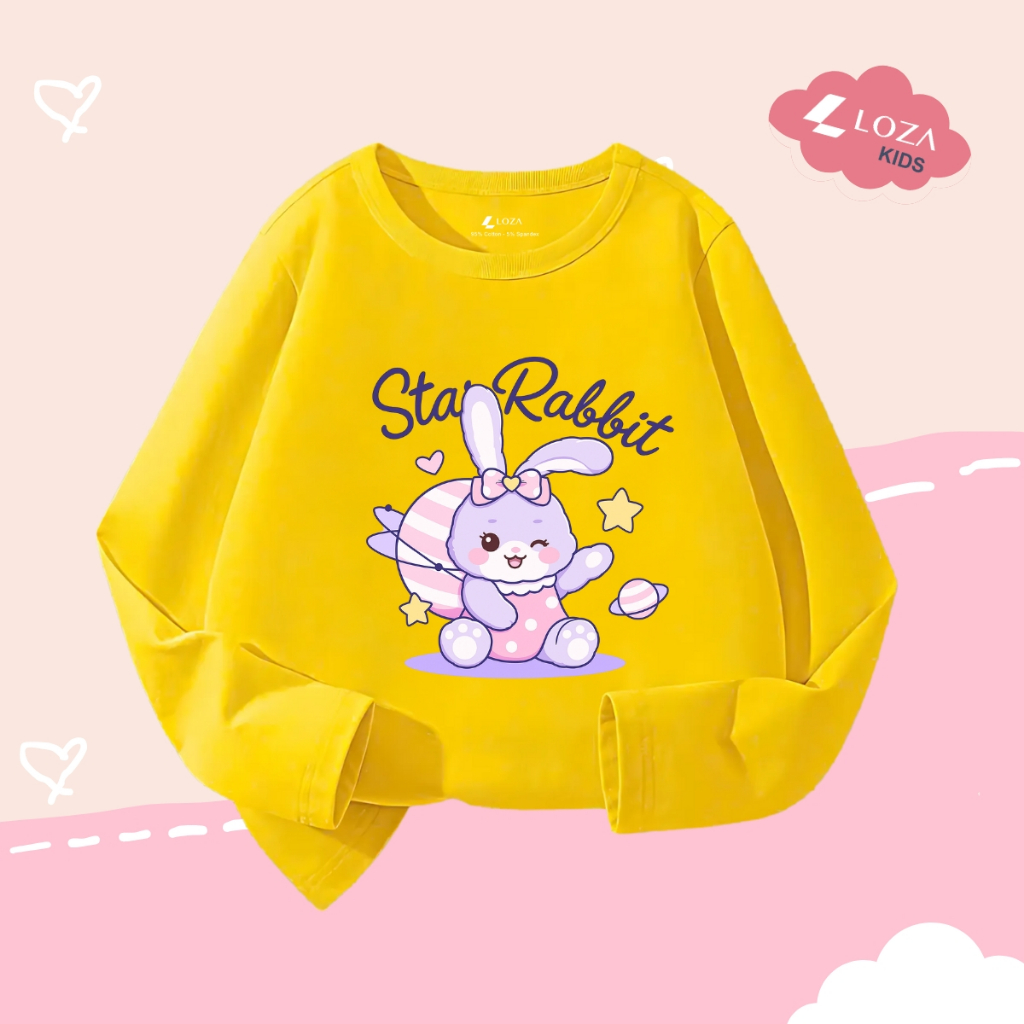 Áo thun dài tay bé gái in hình dễ thương - Loza Kids - KT001_thumbnail_1