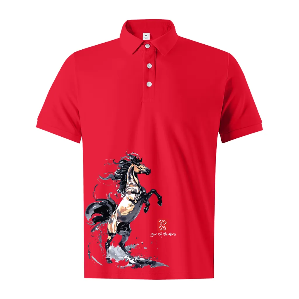 Áo polo Tết Bính Ngọ nam form vừa Miucho Iconic vải poly cá sấu thoáng mát cổ trụ 2997_thumbnail_11