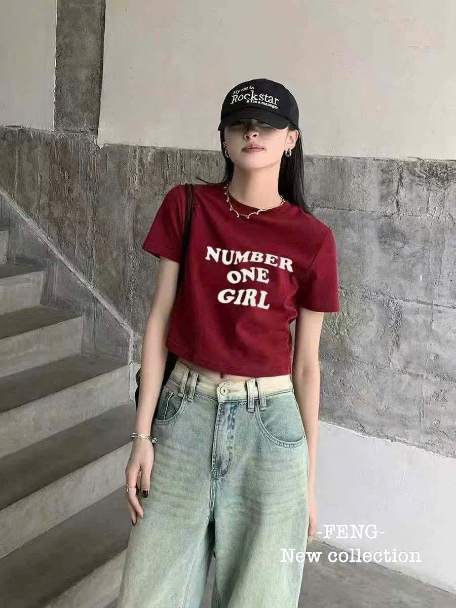 Áo number one girl ( ĐỎ BORDEAUX )_thumbnail_2
