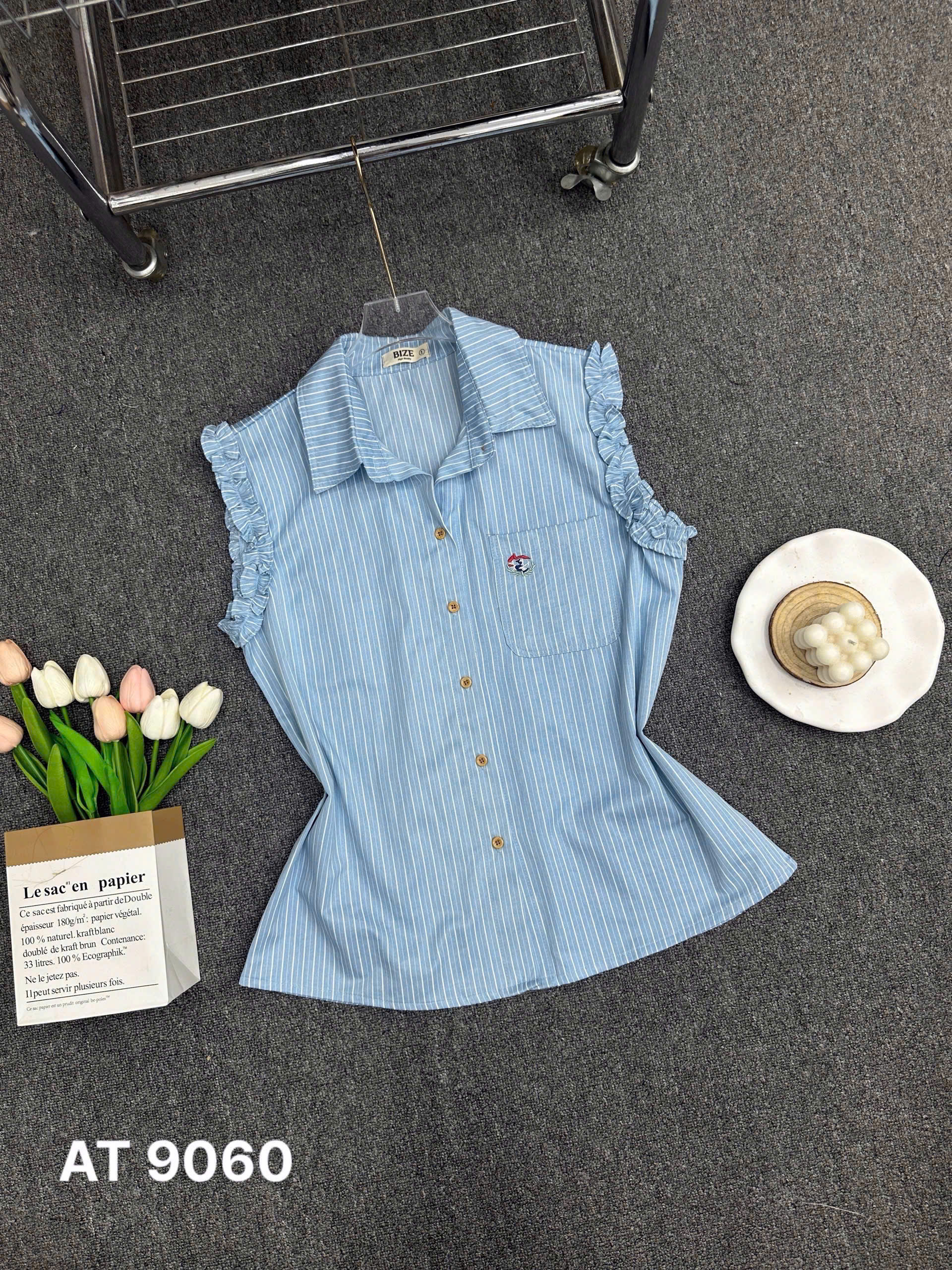 BIGSIZE- Áo sơ mi cộc tay thêu T- AT9060_thumbnail_7