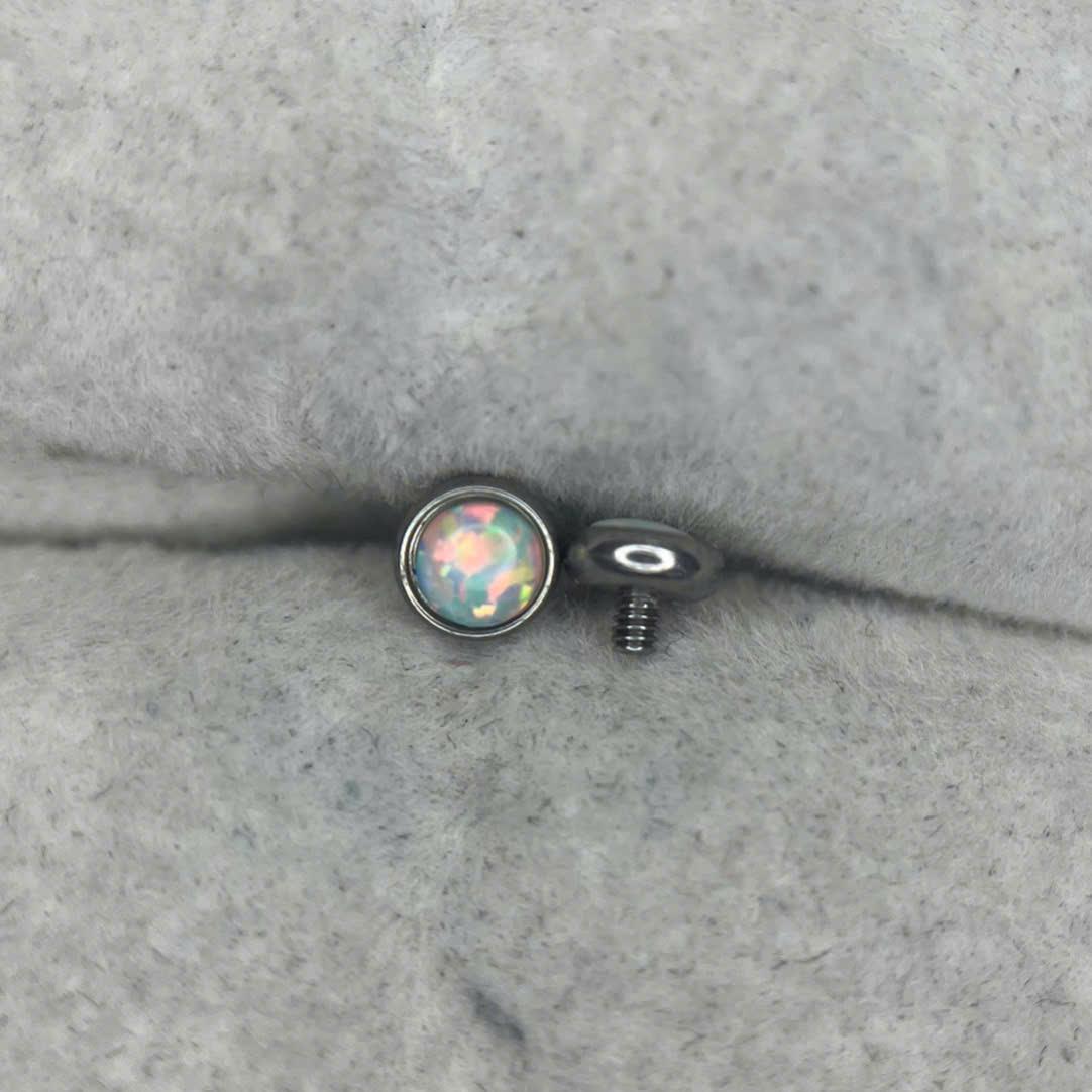 Charm cấy thép y tế opal trắng size 4 thân 1.6_thumbnail_2