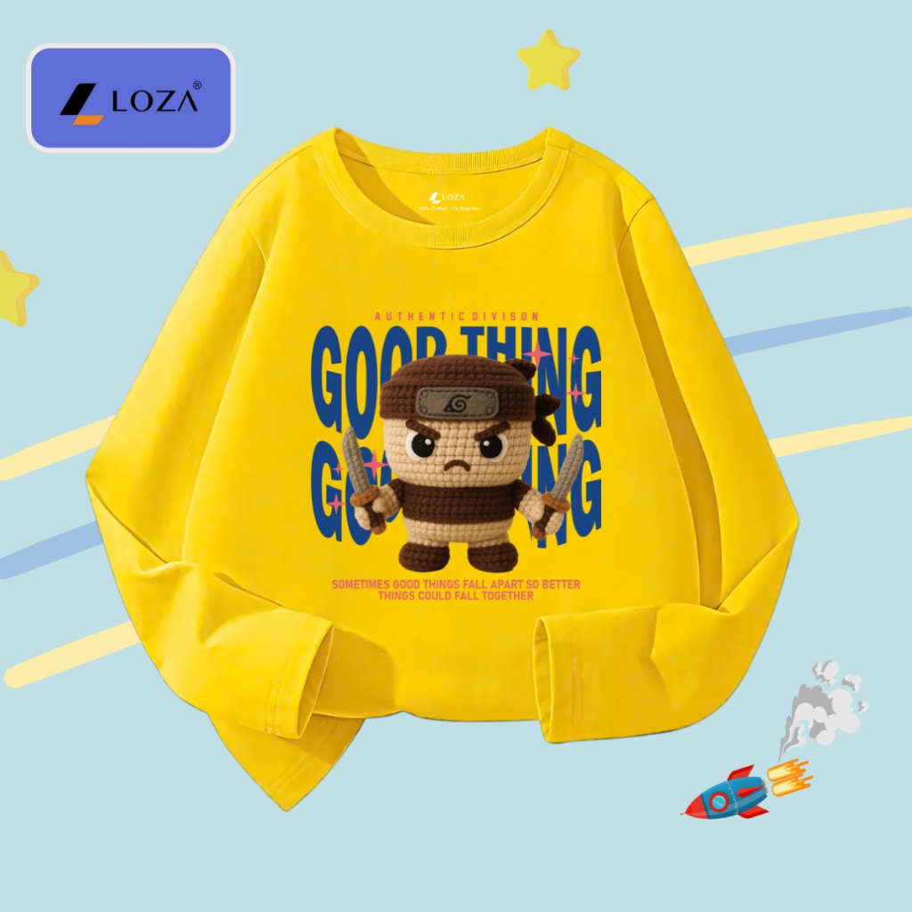 Áo thun dài tay bé trai in Brainrot Cappuccino,Tung Tung Sahur - Loza Kids  KT005_thumbnail_11