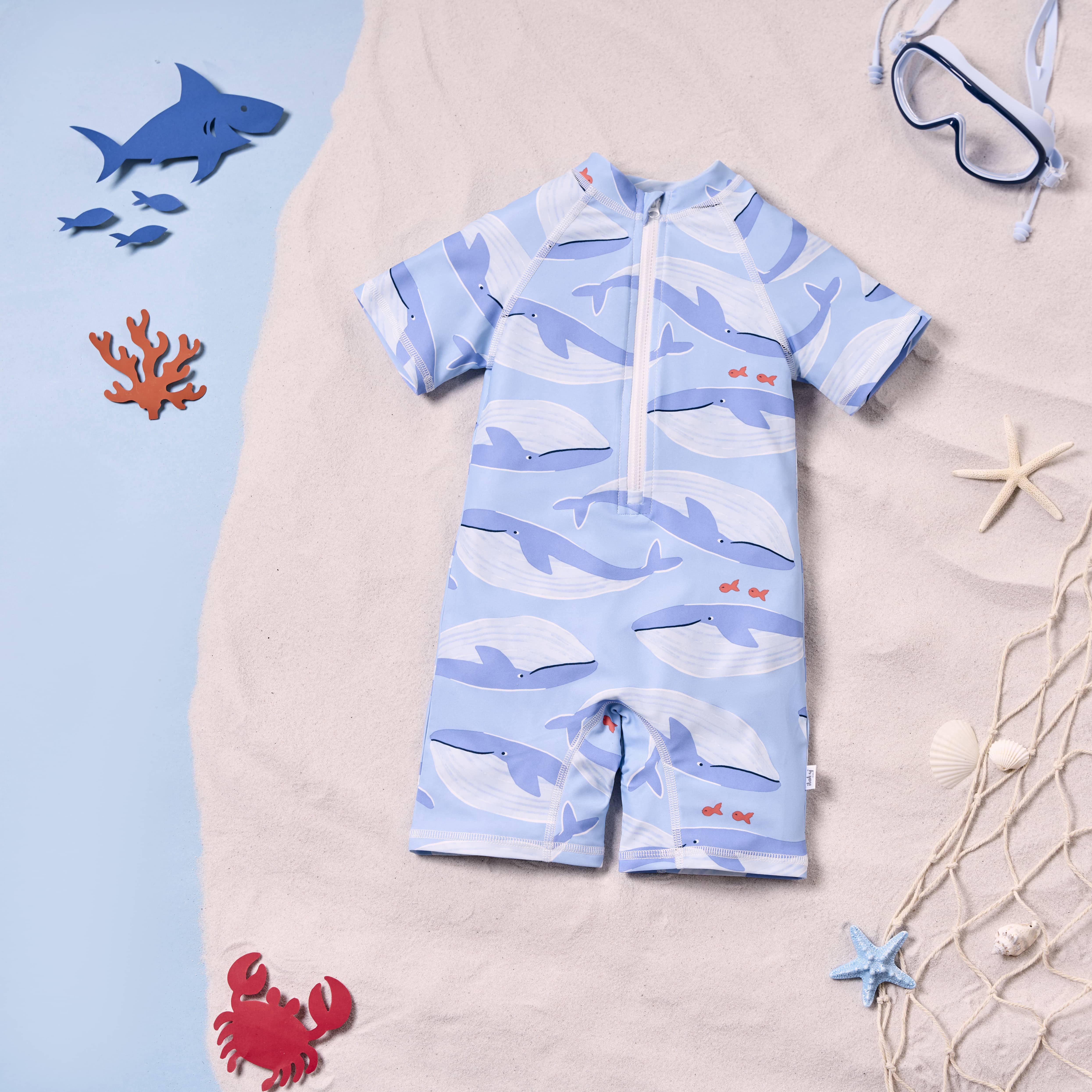 Bộ bơi họa tiết cá voi