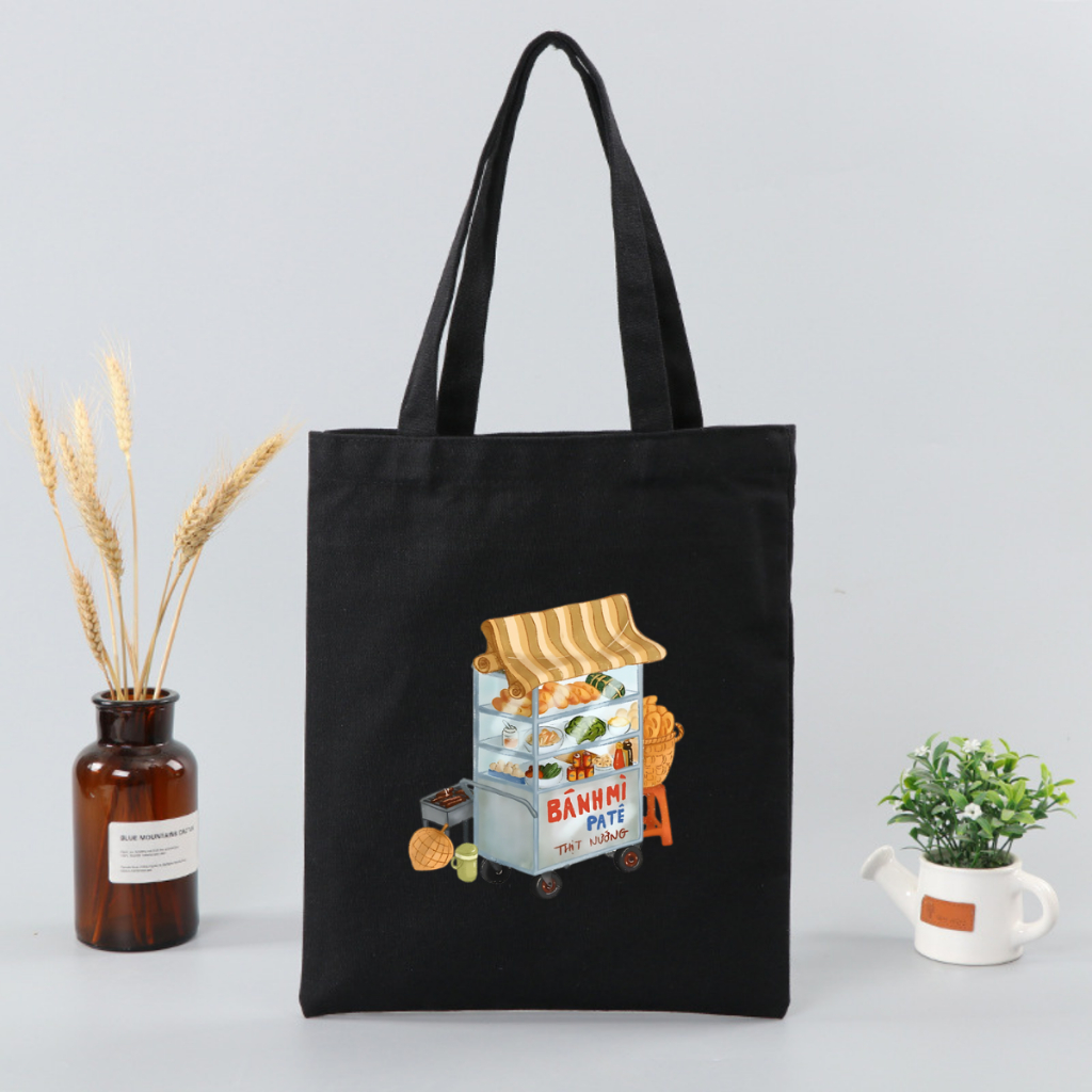 Túi tote vải canvas local brand We Tee Ẩm thực Việt Nam có khoá kéo và ngăn phụ - TOTE11_thumbnail_16