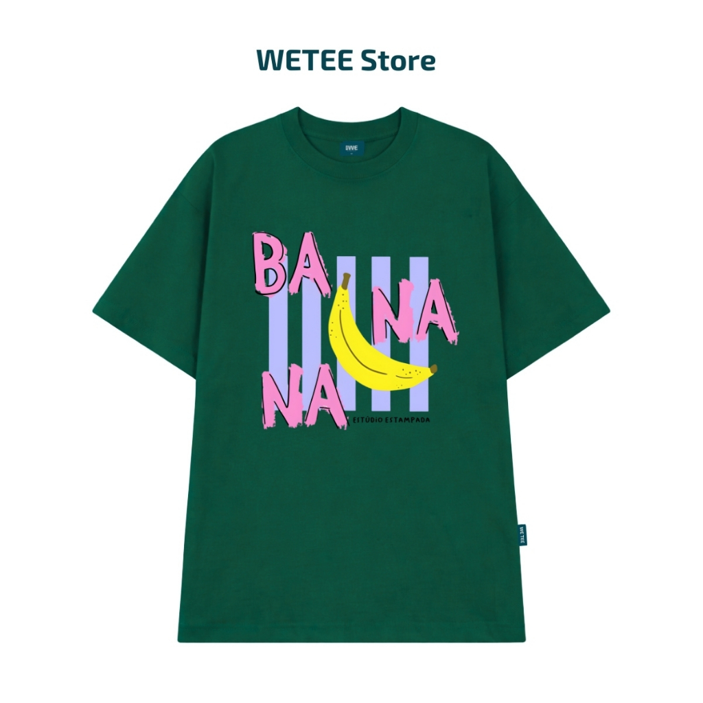 Áo thun unisex UX30-1140 BANANA hình chuối sọc tím dáng oversized local brand WETEE_thumbnail_2