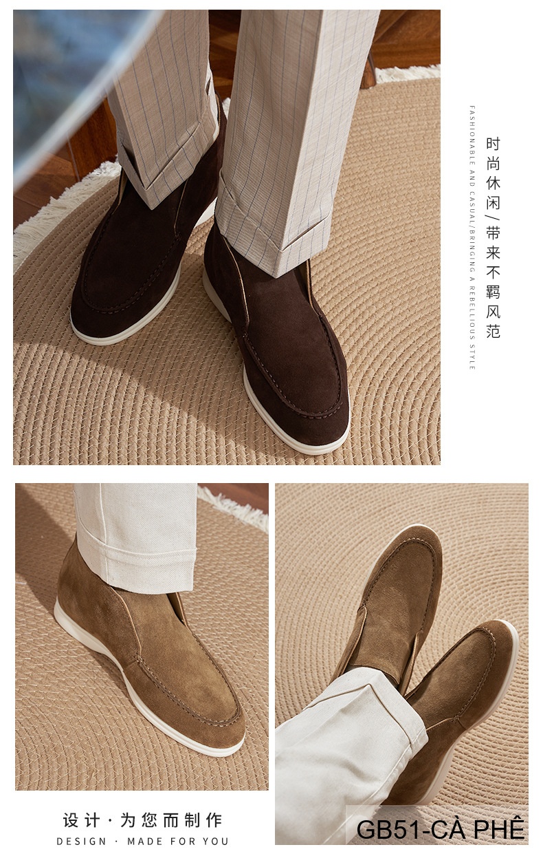 GB51 - Bốt nam cổ thấp da lộn phong cách Martin, đế cao su êm ái, 5 màu thời thượng_thumbnail_13