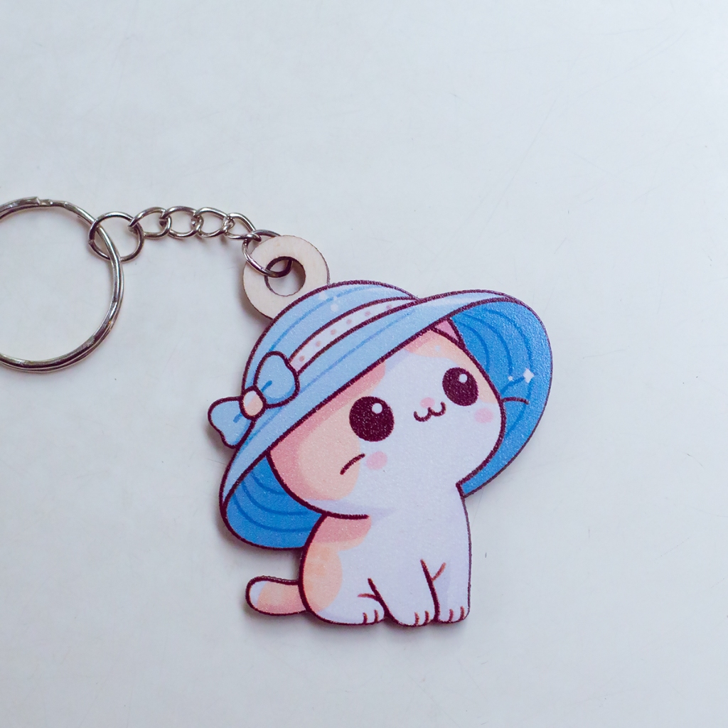 Móc Khóa Xinh Yêu - Móc khóa gỗ hình thú cưng cute_thumbnail_0