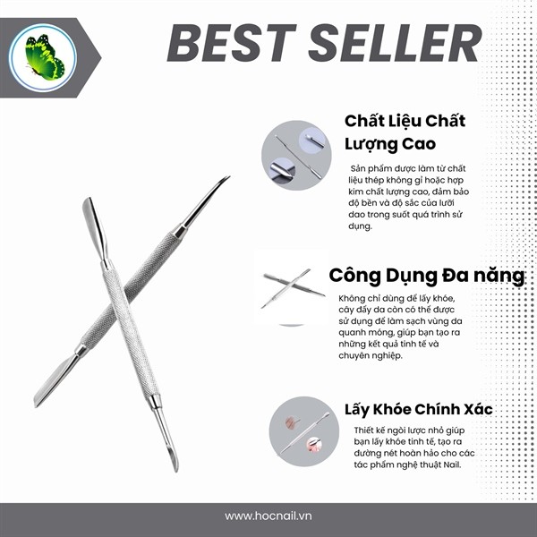 Cây đẩy da chết (sủi móng) Cây cạo sơn gel, lấy khóe móng loại inox 304 chuyên dụng_thumbnail_3