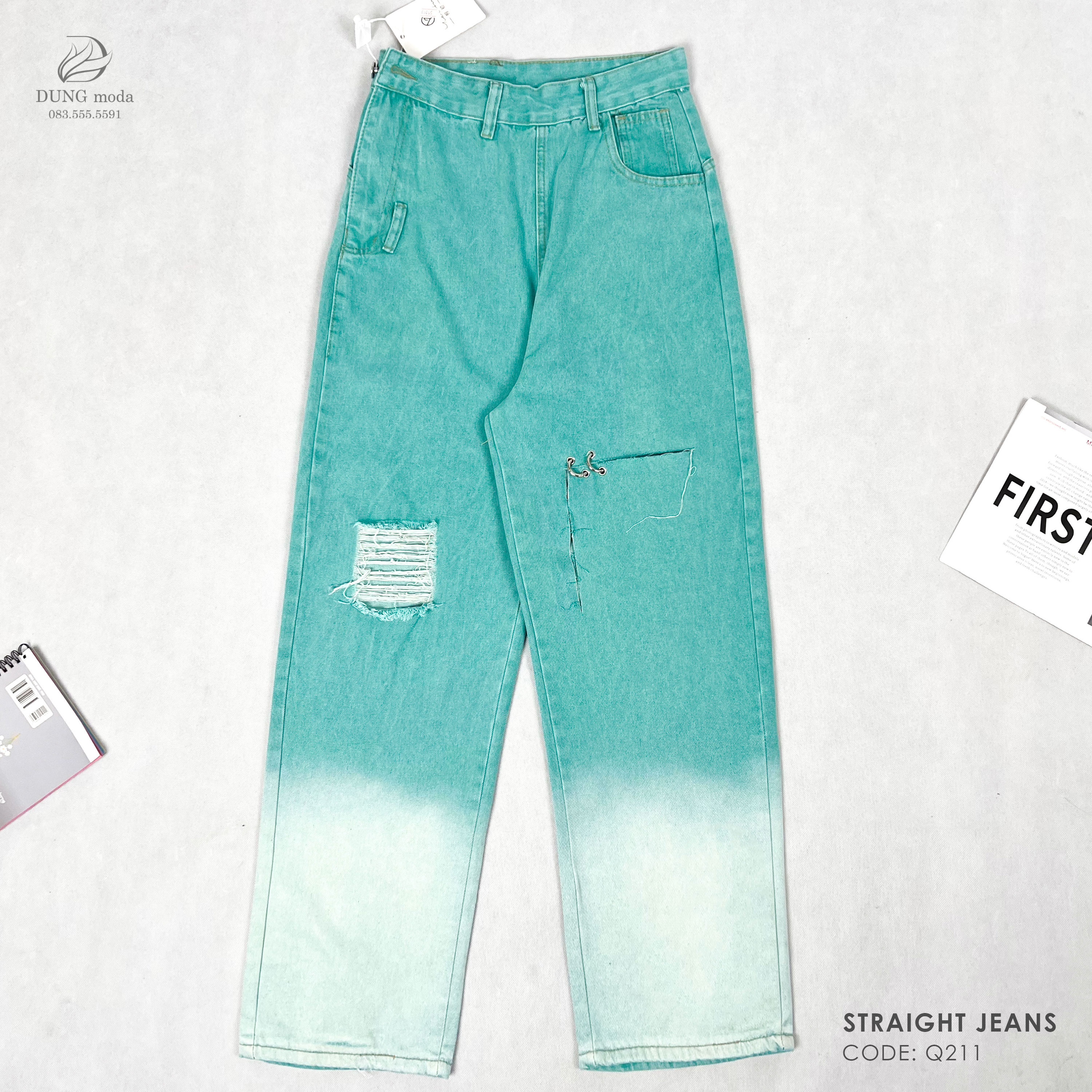 Quần Jean Suông Q211 5501_thumbnail_5