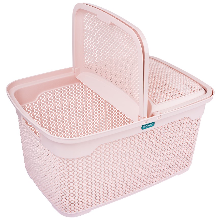 LÀN ĐI SINH CÓ NẮP CHẤM BI HOKORI 2609 (THÙNG 10 CÁI)