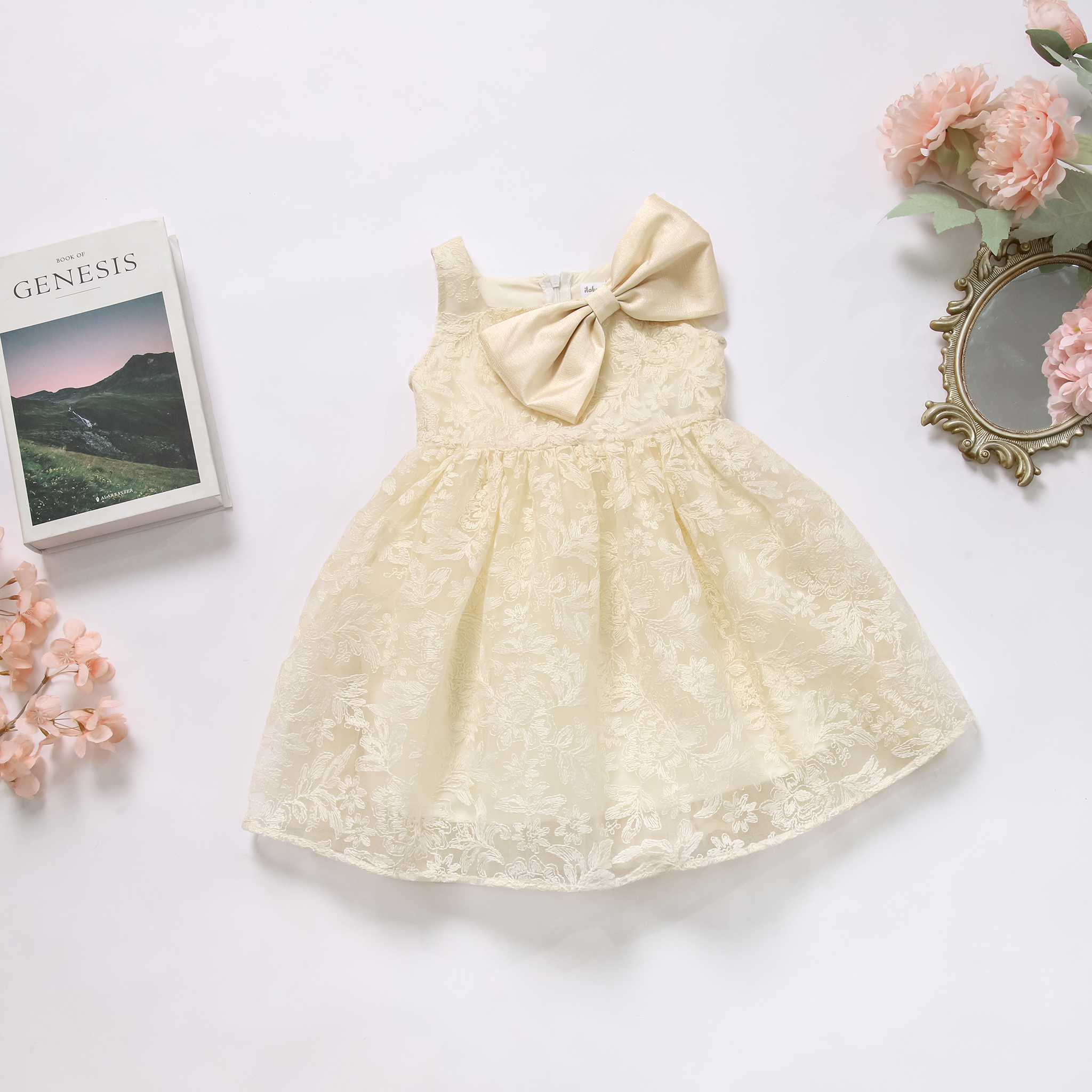 Váy sát nách cổ vuông vai nơ lệch_thumbnail_6