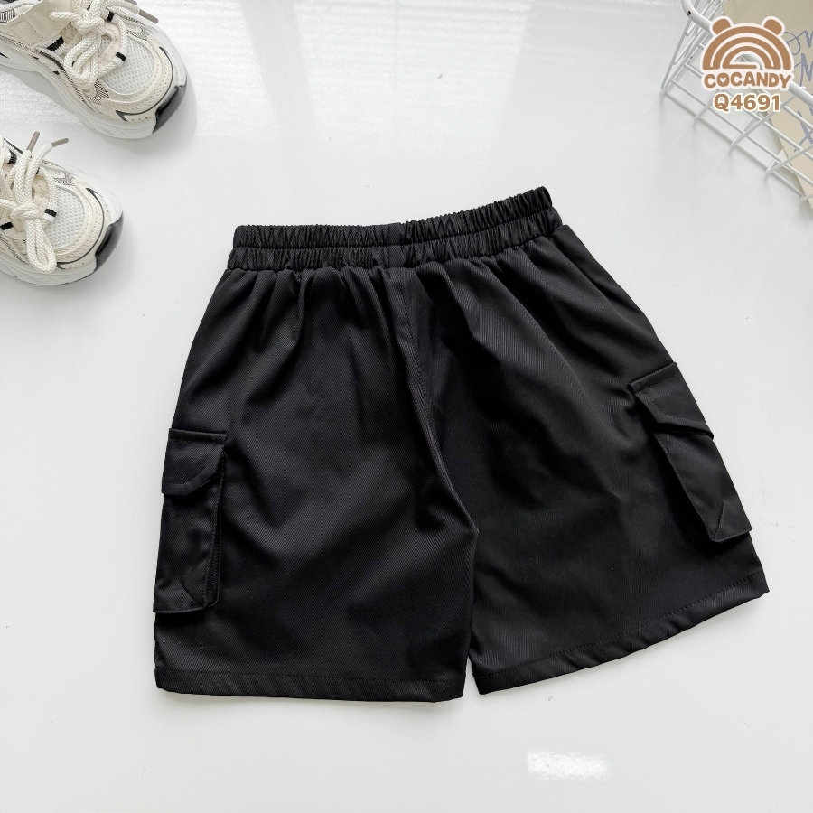 Quần cộc(form lửng) kaki ĐEN túi hộp 2 bên_thumbnail_1