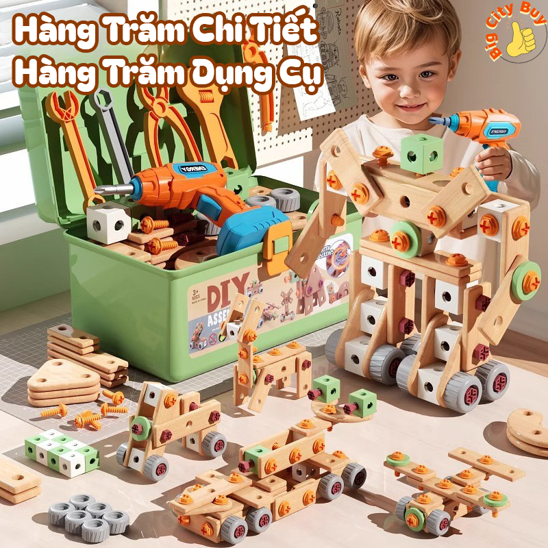 Bộ lắp ghép Kiến trúc sư cơ khí hoạt động được cho bé_thumbnail_6