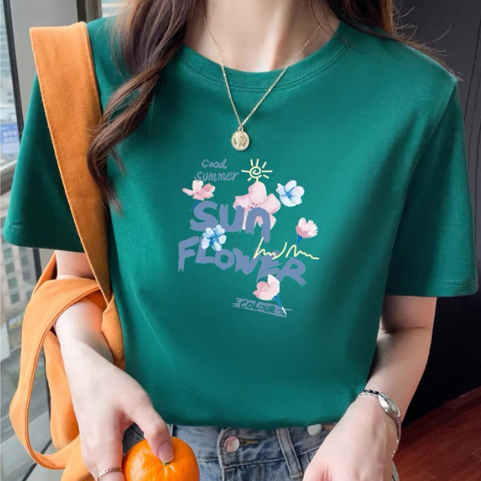 [Form Rộng] Áo thun nữ Sun Flower dáng rộng thời trang - LOZA CT6419_thumbnail_1