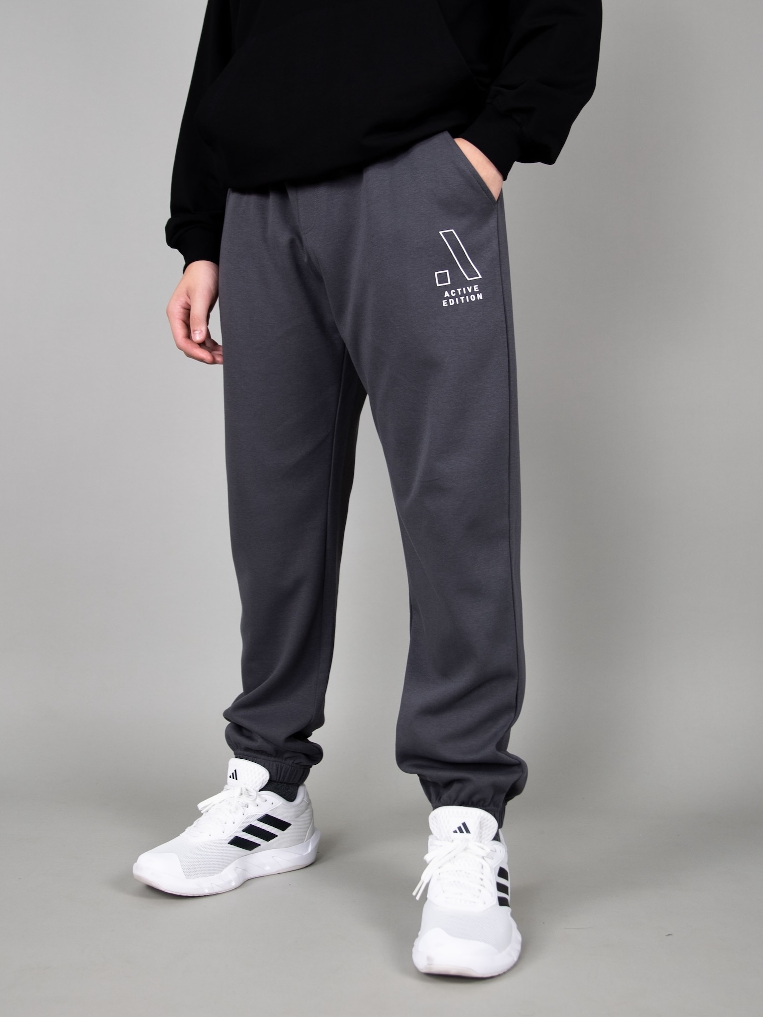 Quần nỉ bé trai chun gấu màu xanh chì_thumbnail_1