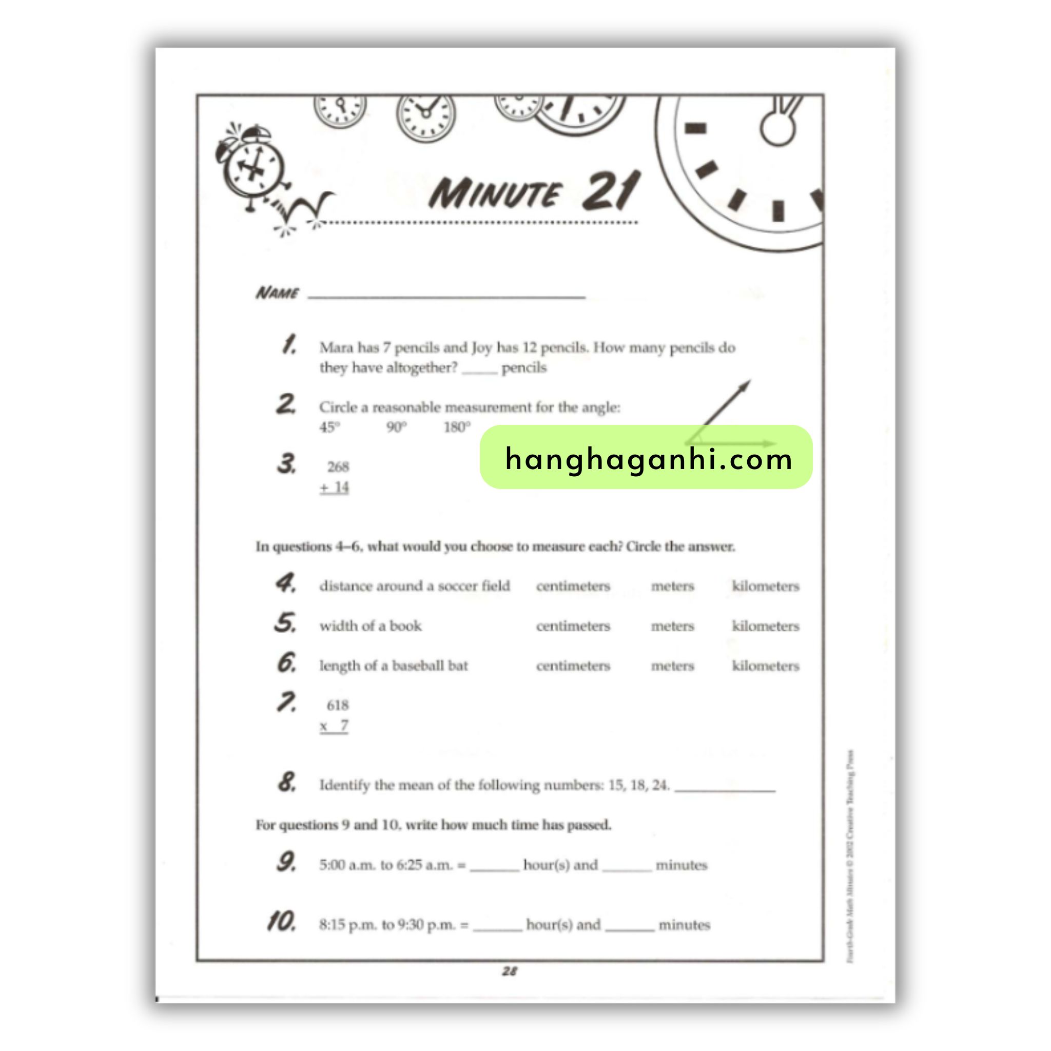 Math Minutes Grade 4- Sách Toán Tiếng Anh cho bé lớp 4_thumbnail_4