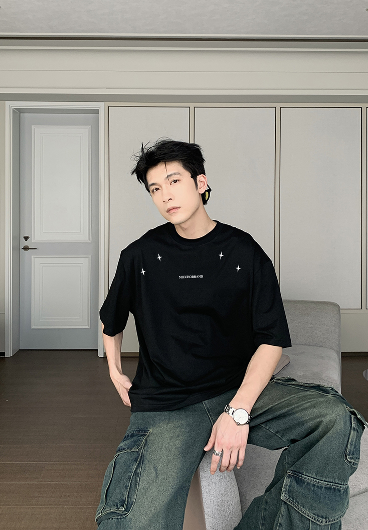 Áo thun nam form rộng local brand ATD1460 Miucho Man vải cotton thoáng mát cổ tròn in artword_thumbnail_9