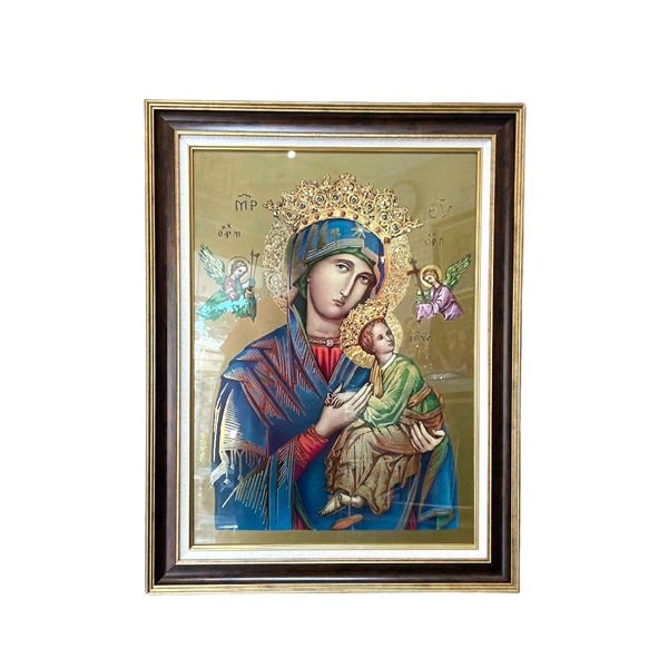 Tranh Đức Mẹ Hằng Cứu Giúp 62x82cm ảnh giấy Mexico cao cấp