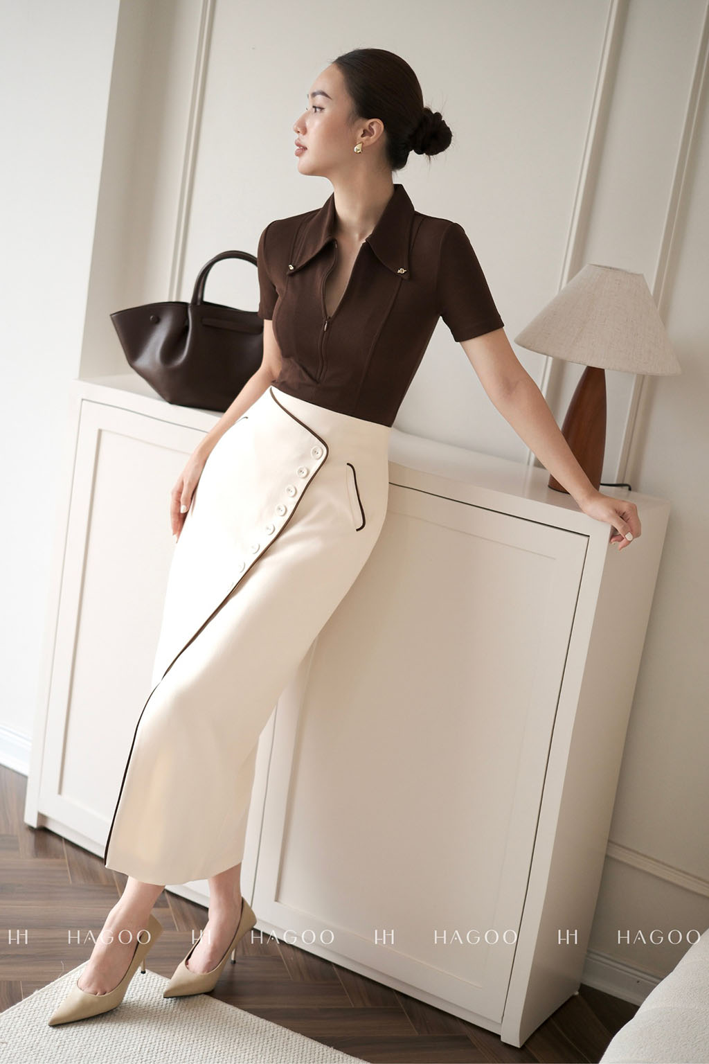 Chân váy vạt chéo phối lé HAGOO_thumbnail_5