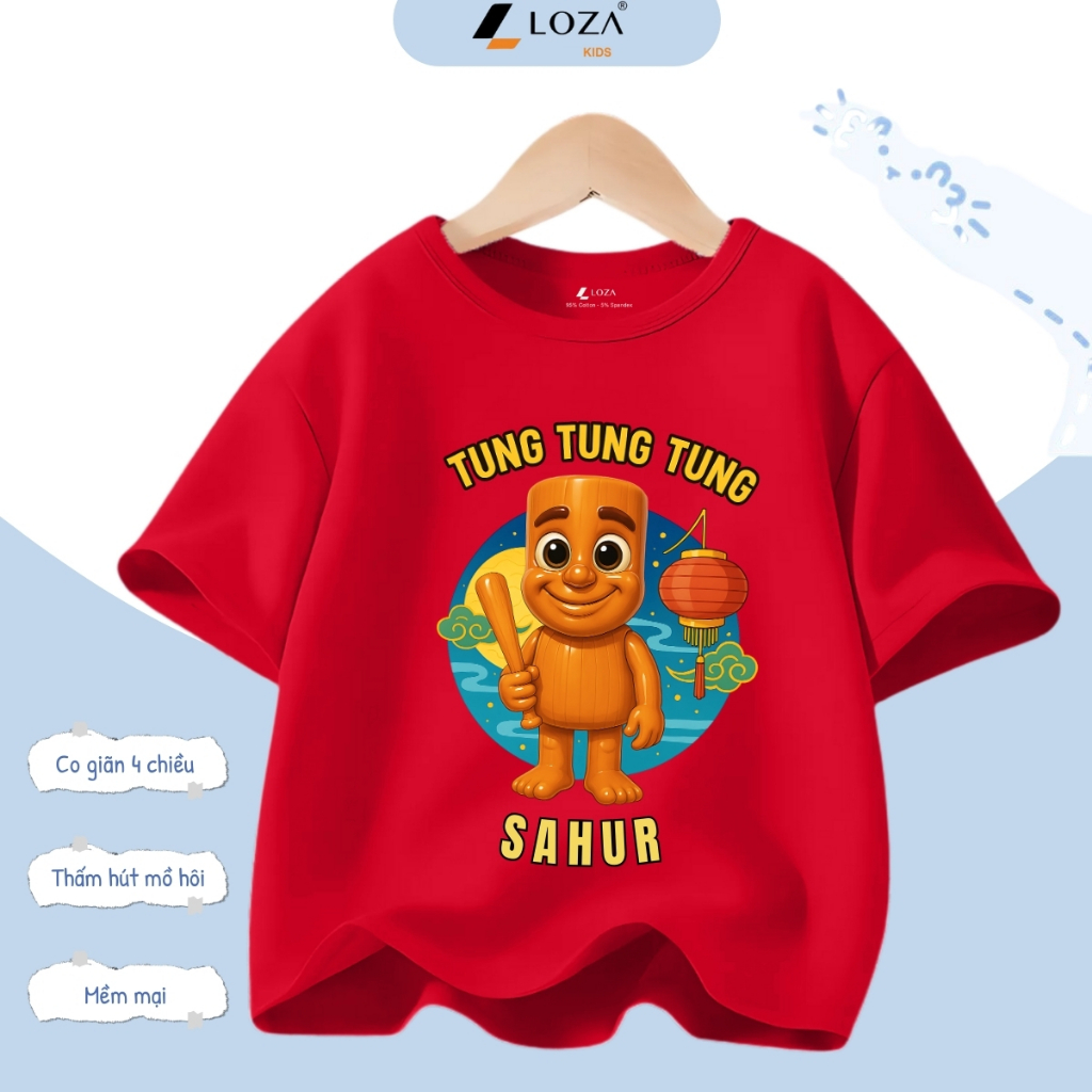 Áo thun Brainrot Tung tung tung sahur cho bé trai từ 15-45kg - Áo phông trẻ em Loza Kids - AT3238_thumbnail_0