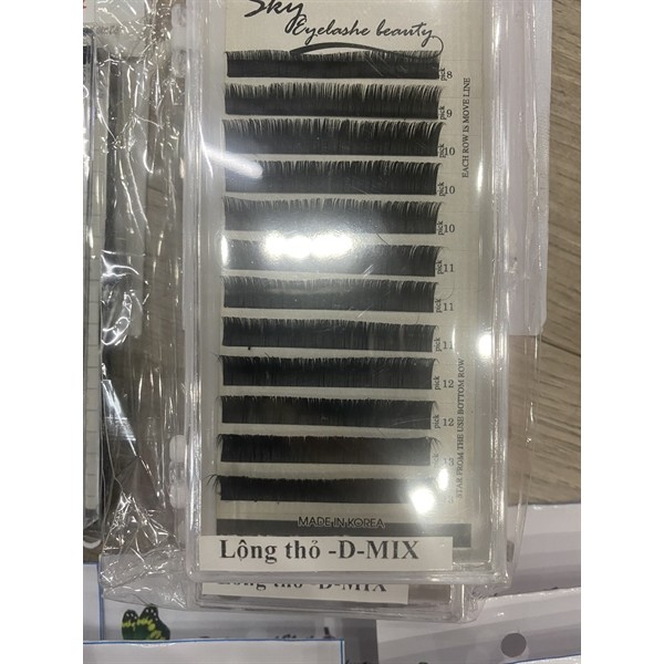 Mi lông thỏ - D - Mix - 8 - 13mm