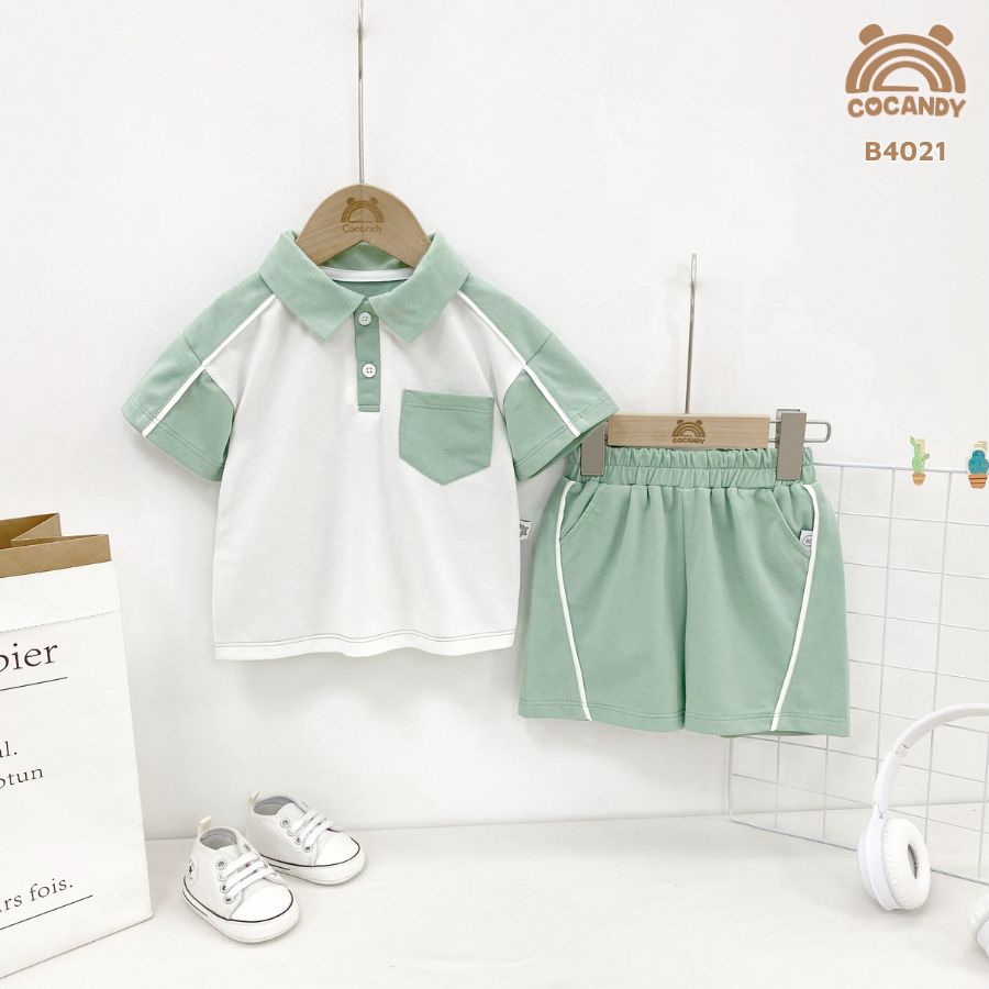 Bộ cộc XANH MINT phối trắng cổ bẻ_thumbnail_2