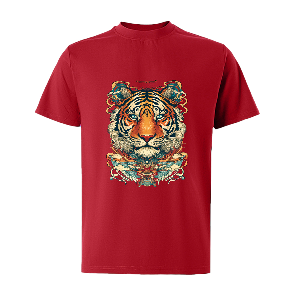 Áo thun nam form rộng 12 con giáp tuổi Dần ATD479 Miucho Iconic cotton cổ tròn in graphic_thumbnail_16