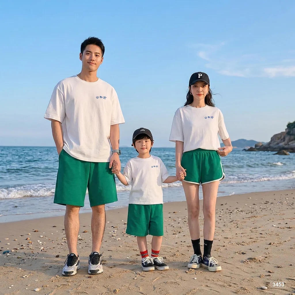 Áo thun bé và gia đình summer Kado 3452 form rộng_thumbnail_4